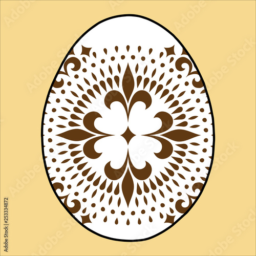 Easter egg joy holiday with a cross