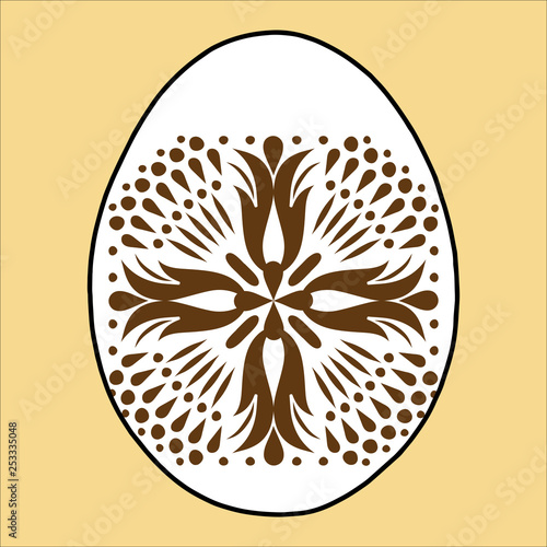 Easter egg joy holiday with a cross
