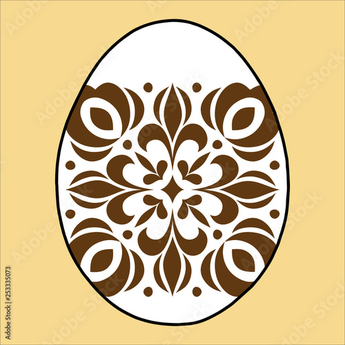 Easter egg joy holiday with a cross