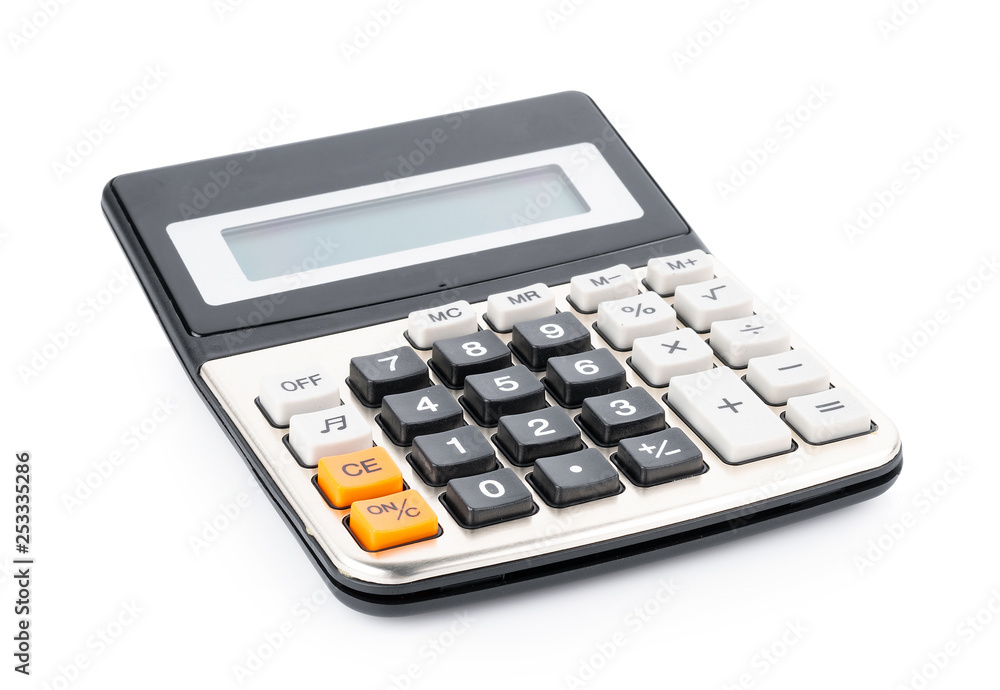 calculator isolated on white background calculator isolated on white background