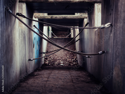 Abandoned playground in Westouter Belgium photo