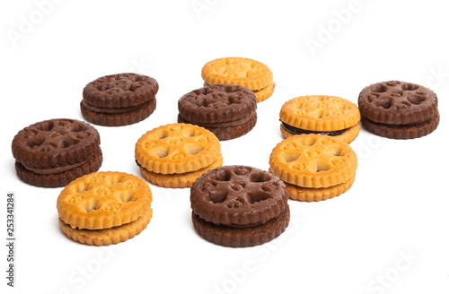 sandwich cookie isolated