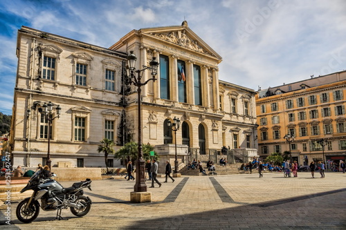 Obraz na płótnie Palais de Justice in Nizza, Frankreich w salonie