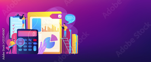 Audit service concept banner header.
