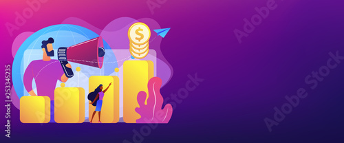 Economic development concept banner header.