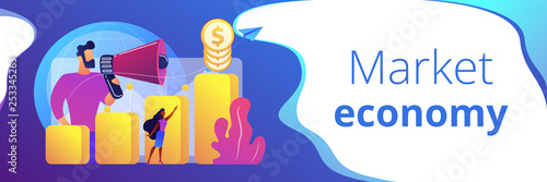 Economic development concept banner header.