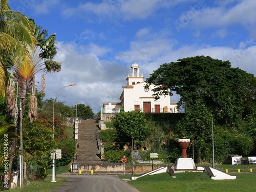 Marches des esclaves à Petit Canal en Guadeloupe aux Antilles françaises