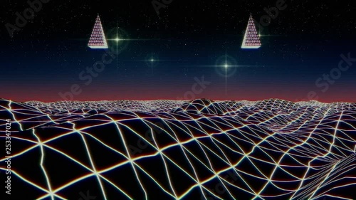 Retro Sci-Fi Landscape