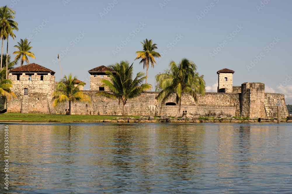 San Felipe de Lara is a Spanish colonial fort at the entrance to Lake Izabal in eastern Guatemala