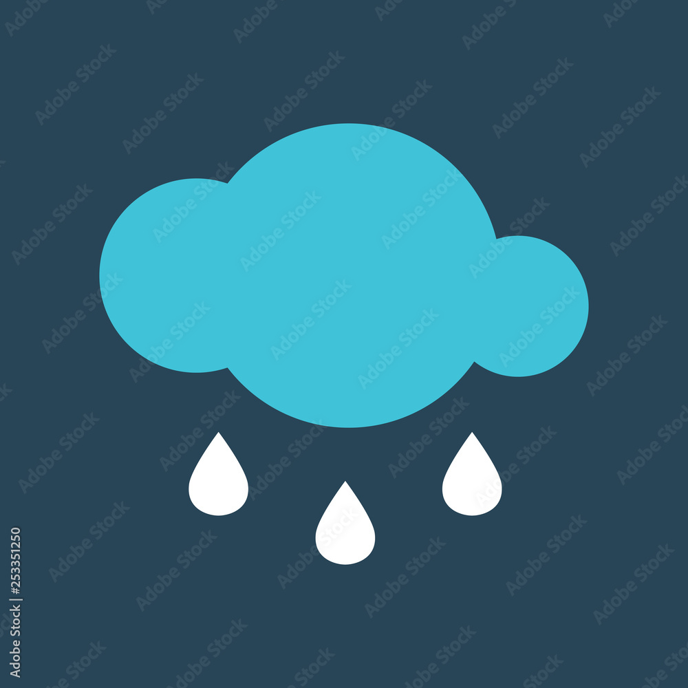 Silhouette icon rain Silhouette icon rain