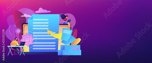 Digital transformation concept banner header.