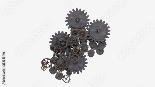 Cogwheels Machinery Background
