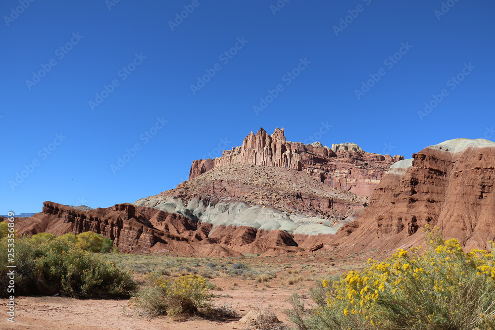 Fototapeta premium Utah's most scenic route from Moab to Bryce Canyon