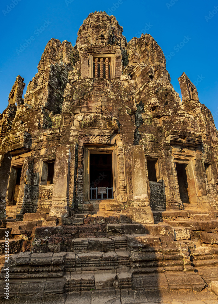 Sanctuary of Bayon temple in Angkor Thom. Cambodia