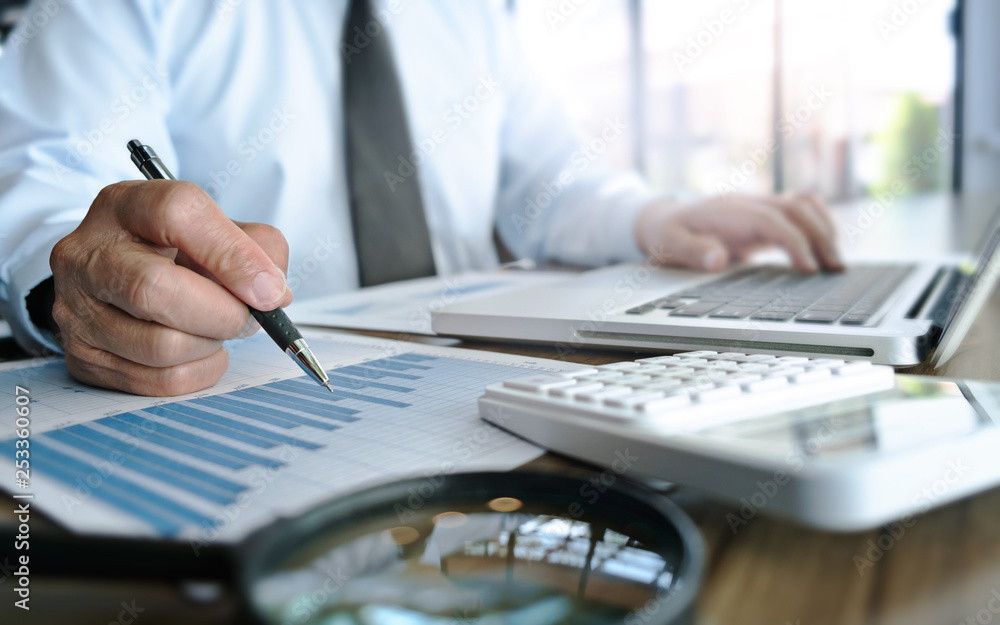 business executive consulting doing job with valuation investment in office. business executive consulting doing job with valuation investment in office.