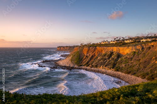 Golden Cove at Sunset on a Windy Day