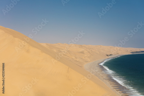 Sandwich Harbour and the stunning dunes in Namibia during the Summer.