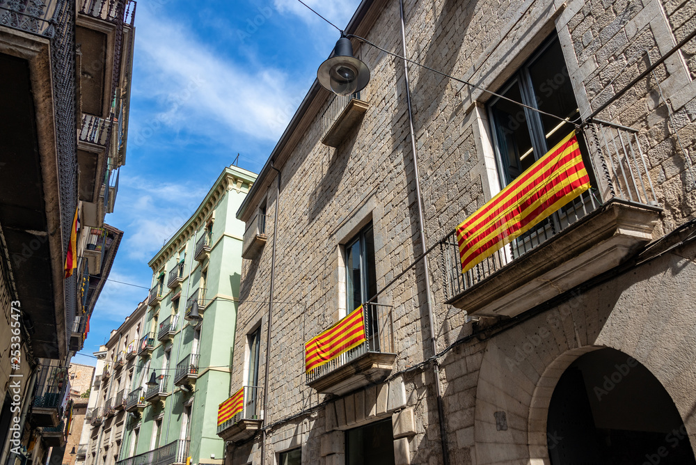 Historic Architecture in Girona, Spain