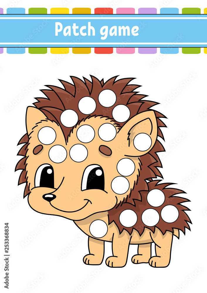 Vetor de Patch game for children. Do a dot coloring page. Educational ...