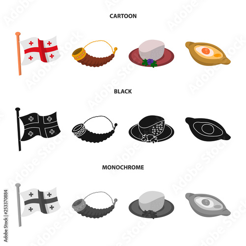 Vector design of culture and sightseeing symbol. Set of culture and originality vector icon for stock.