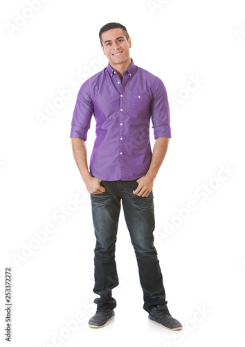 Cheerful Man With Hands In Pockets