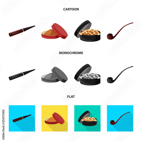Vector illustration of refuse and stop symbol. Set of refuse and habit stock symbol for web.