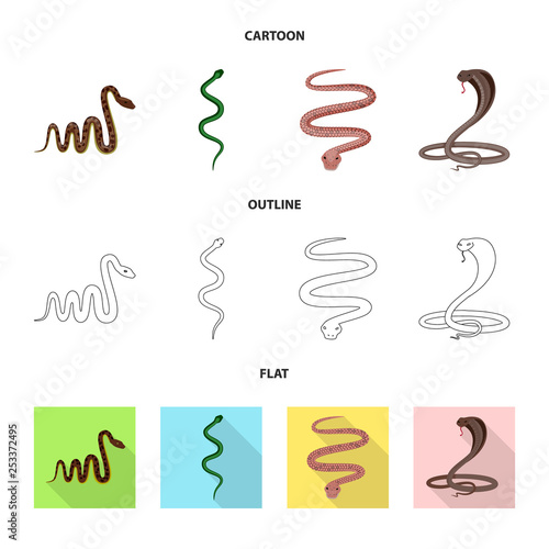 Vector design of mammal and danger symbol. Set of mammal and medicine stock vector illustration.