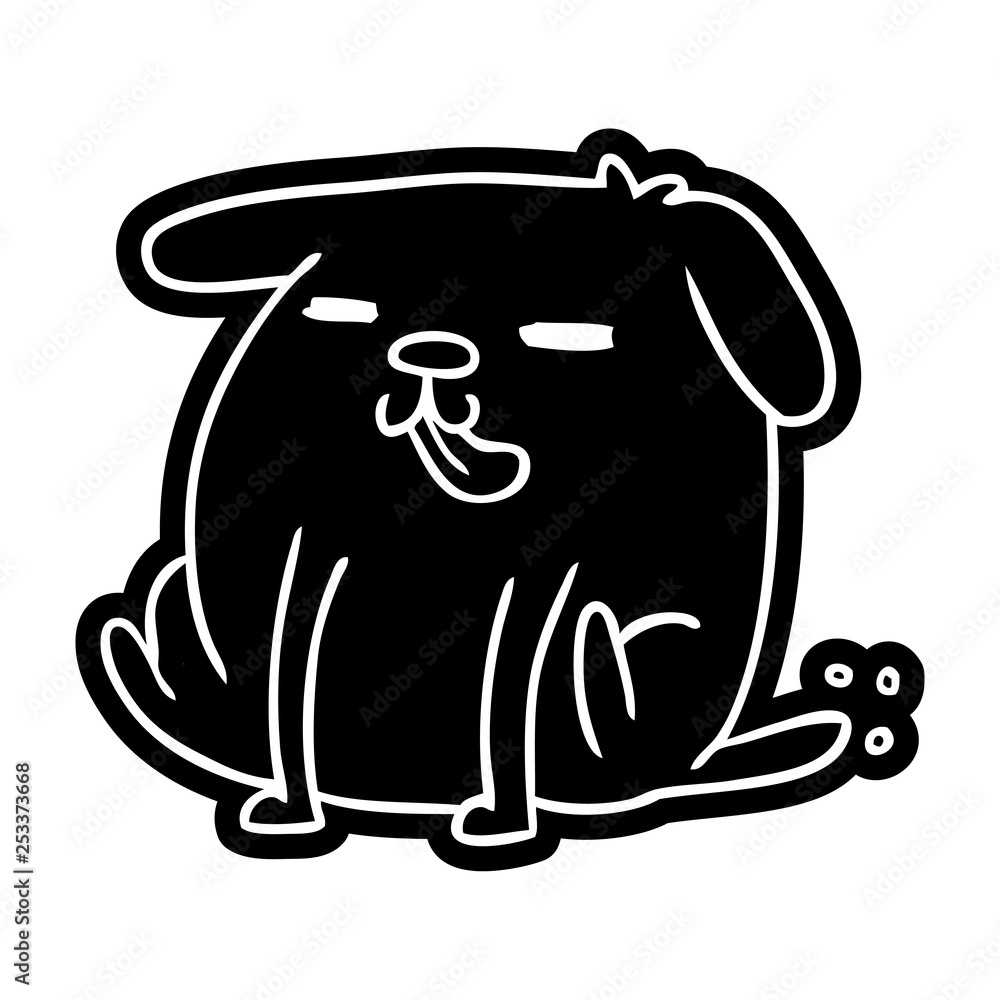 cartoon icon kawaii of a cute dog cartoon icon kawaii of a cute dog