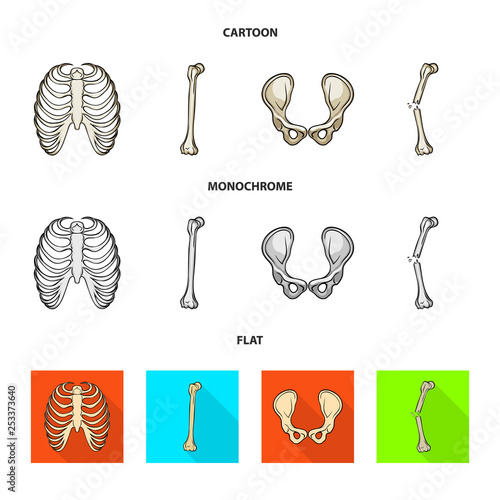 Vector design of medicine and clinic icon. Collection of medicine and medical stock symbol for web.