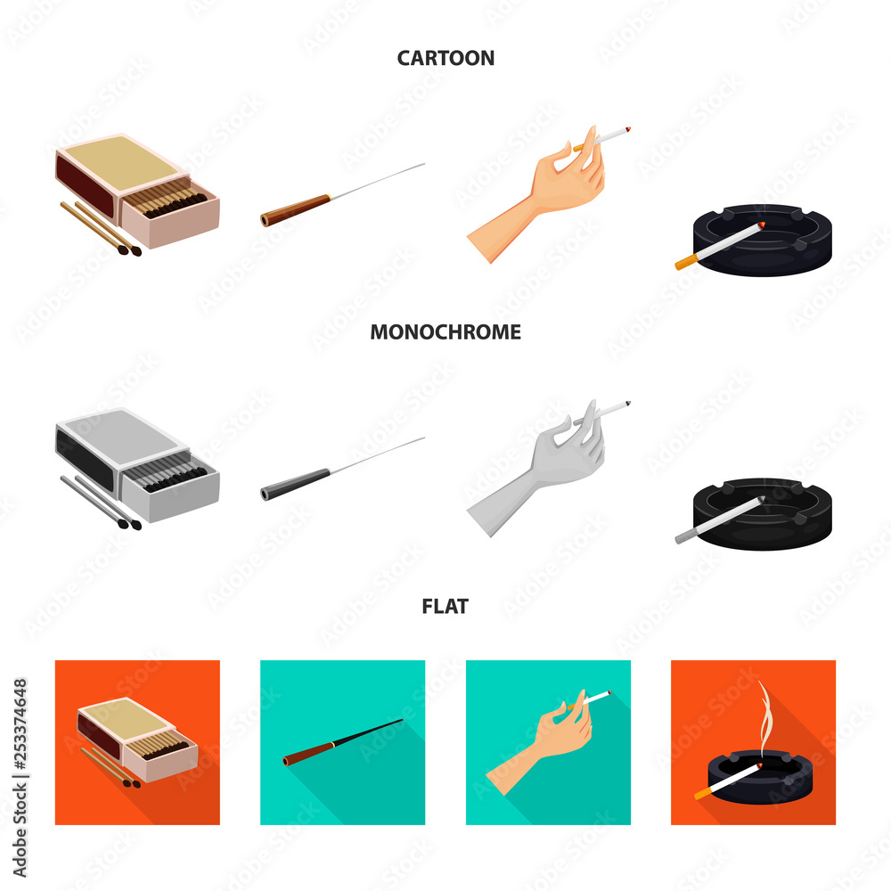 Isolated object of refuse and stop logo. Set of refuse and habit vector icon for stock. Isolated object of refuse and stop logo. Set of refuse and habit vector icon for stock.