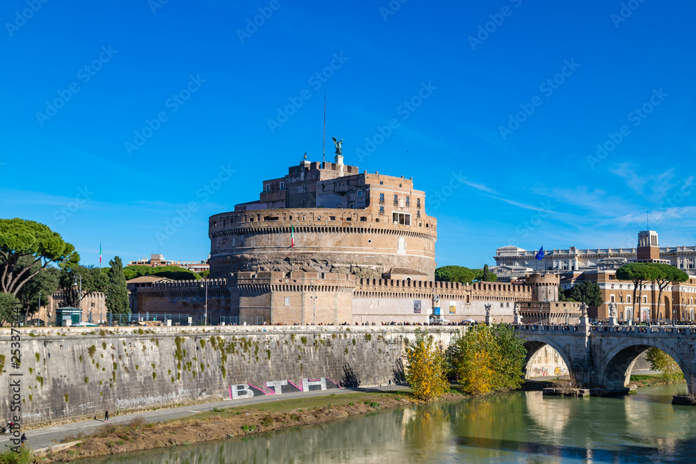 Castel Sant'Angelo. Old fortress in Rome, Italy