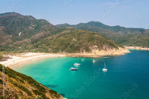 Fototapeta Naklejka Na Ścianę i Meble -  Long Ke beach in the Saikung peninsula in Hong Kong