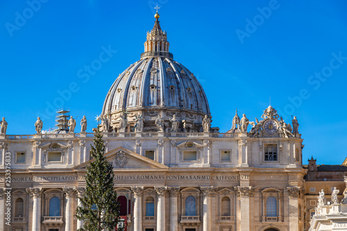 St. Peter's Basilica, St. Peter's Square, Vatican City during Cristmas holidays