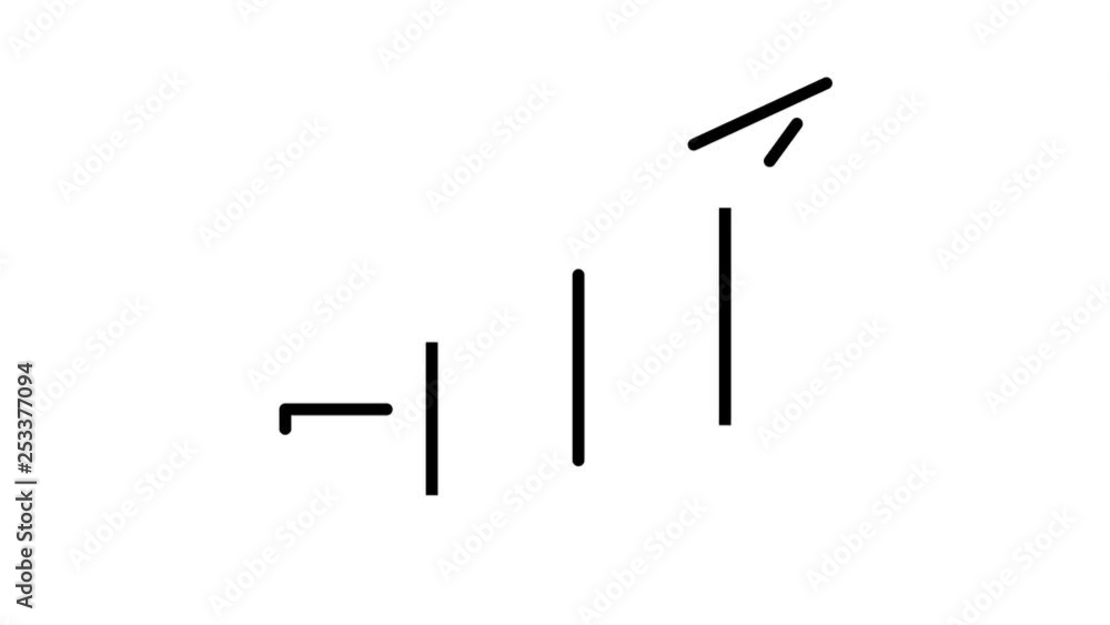 line icon animation progress line icon animation progress