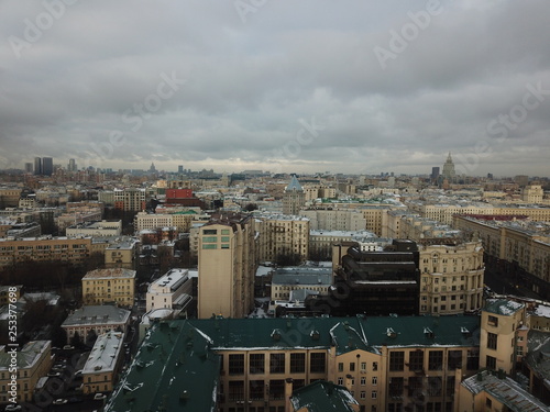 Photography Buildings panorama moscow copter