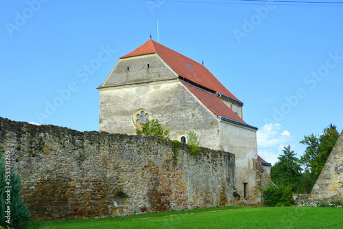 Ruins of medieval cistercian abbey in Transylvania photo