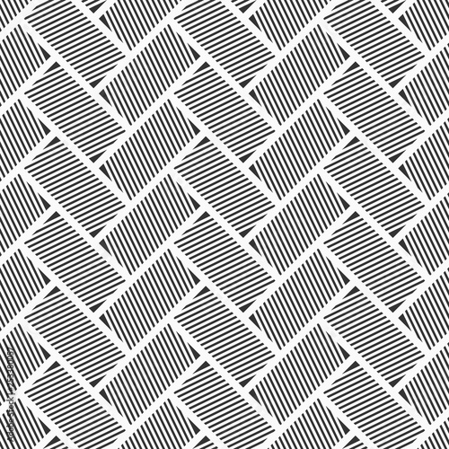 Abstract seamless pattern. Striped rectangles.