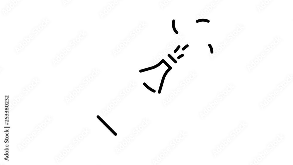 line icon animation champagne line icon animation champagne