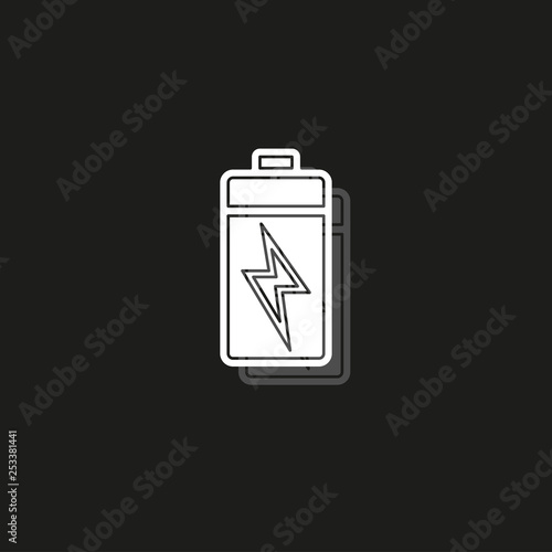 vector Battery charging - power Battery illustration, electricity symbol - energy sign