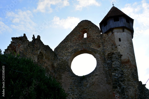 Ruins of medieval cistercian abbey in Transylvania