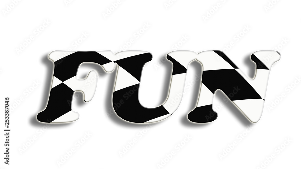 Fun-3d text with checkers. Creative design for your greeting card, flyers, invitations, posters, brochures, banners, on white background. Fun-3d text with checkers. Creative design for your greeting card, flyers, invitations, posters, brochures, banners, on white background.