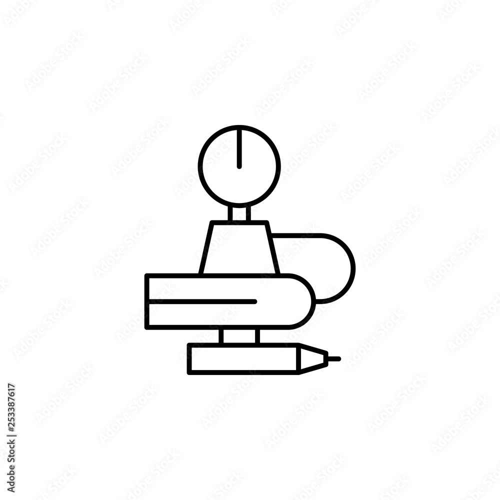 Robotics robot outline icon. Signs and symbols can be used for web, logo, mobile app, UI, UX Robotics robot outline icon. Signs and symbols can be used for web, logo, mobile app, UI, UX