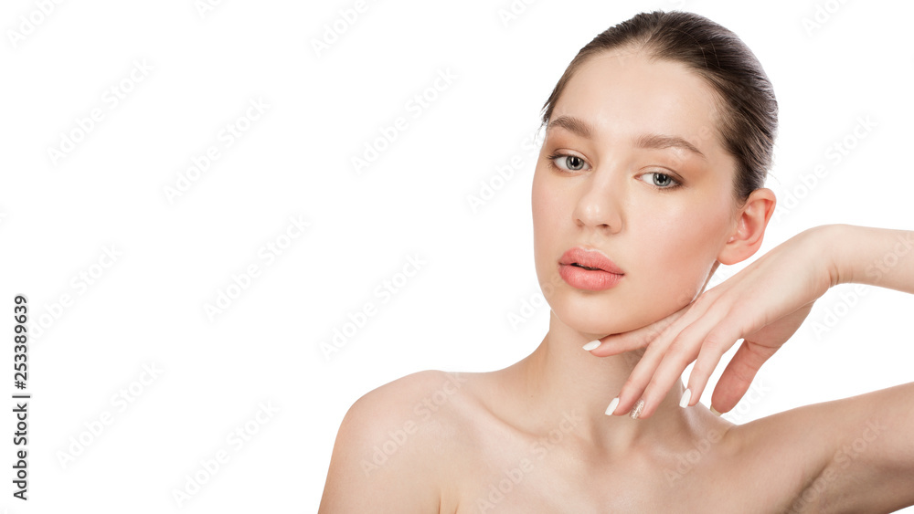 Beautiful young woman with clean perfect skin. Beauty portrait. Spa, skin care and wellness. Beautiful young woman with clean perfect skin. Beauty portrait. Spa, skin care and wellness.