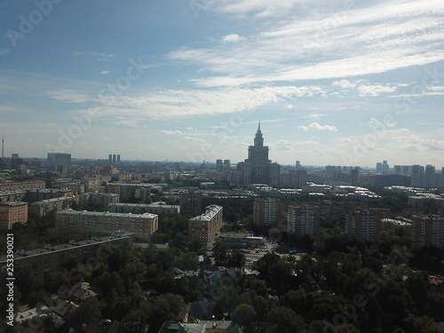 Panorama sity copter moscow 