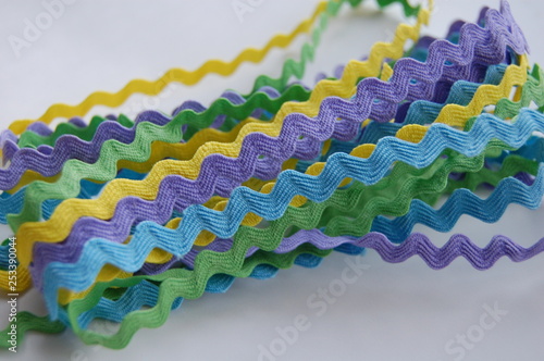 Bunch of colorful ric rac trim
