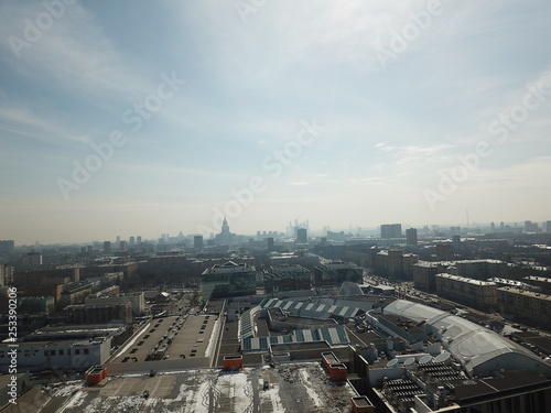 Photography Panorama sity copter moscow