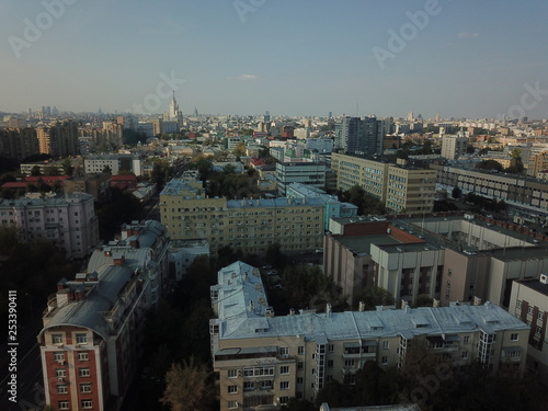 Photography Panorama sity copter moscow