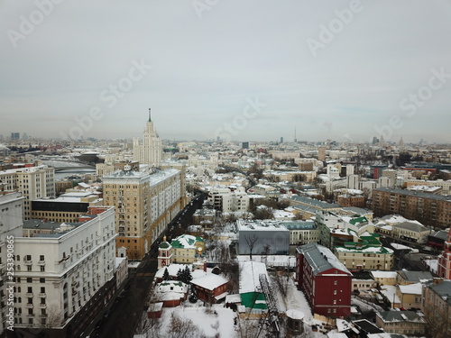 Photography Panorama sity copter moscow