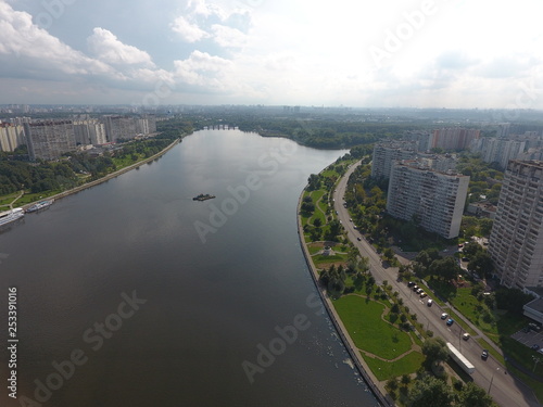 Panorama sity copter moscow 