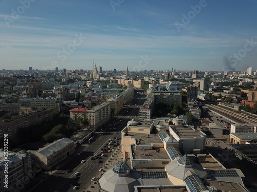 Canvas Print Sity panorama sky view moscow